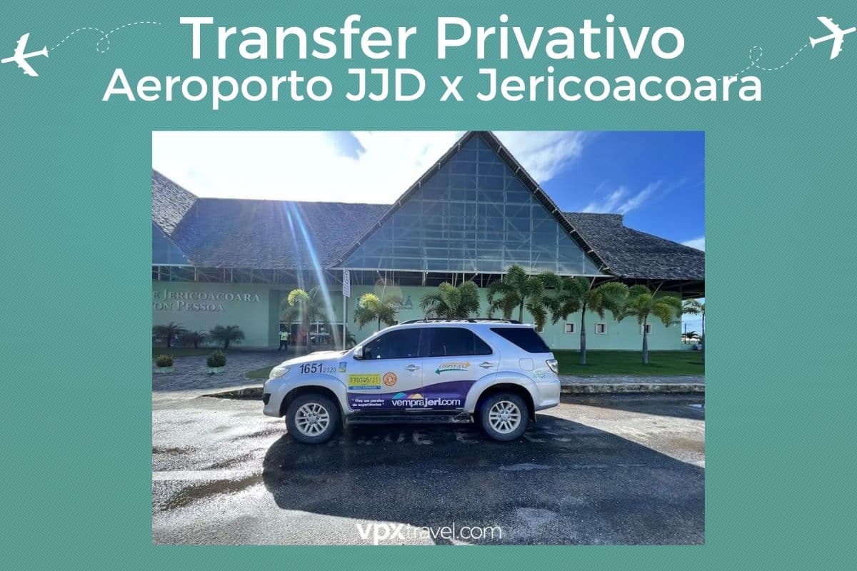 Privater Transfer vom Flughafen Jericoacoara (JJD) nach Jericoacoara in einem Fahrzeug für 4 Passagiere in einem Toyota Hilux oder Ähnlichem